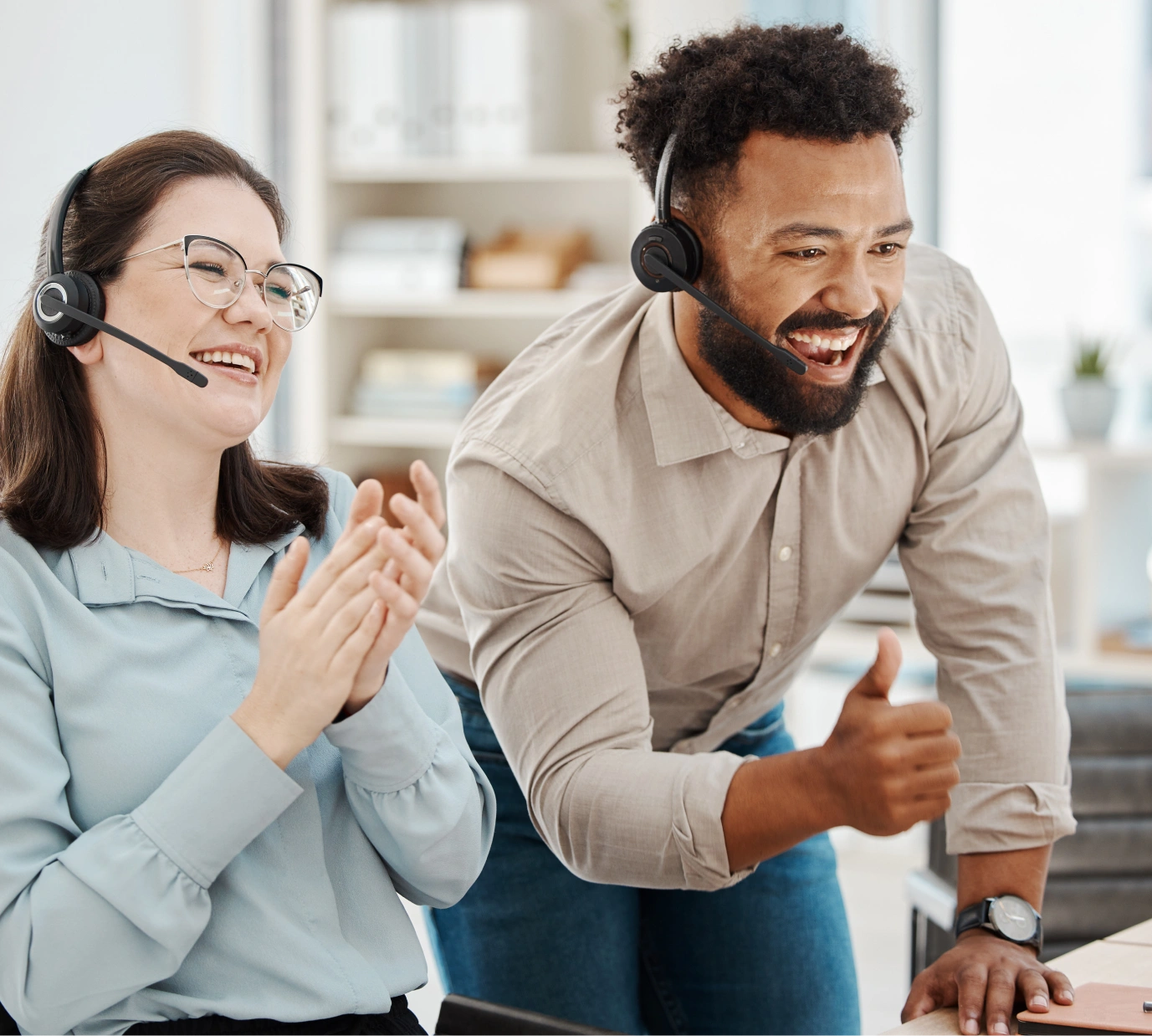 Dedicated client support team at Atlas Inovações